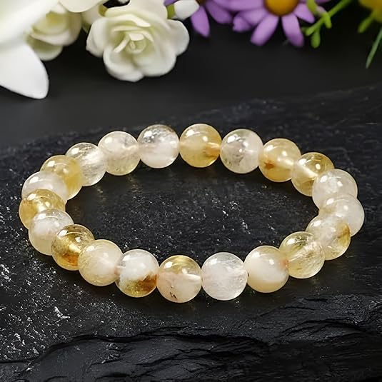Natural Citrine Crystal Bracelet for Men & Women